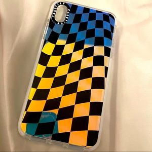Checkered iPhone XS Max case